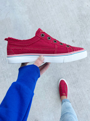 Blowfish Let's Party Sneakers in Deep Red