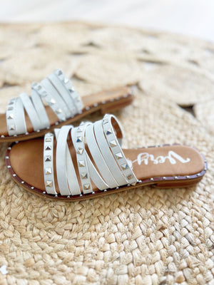 Very G Lift You Up Sandals in White