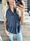 Summer Camp Solid Tank with Ruffles (Multiple Colors)