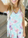 Pour Your Heart Out Mint Floral Dress with Pocket