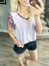 So Into You Lavender Floral Top
