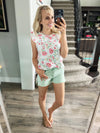 My Best Friend Floral Cap Sleeve in Ivory