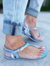 Give It A Shot Sandal in Blue