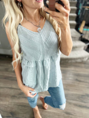 Find Me Tank Top in Gray
