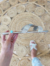 Compared To You Sandals in Silver Sparkle (SALE)