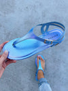 Give It A Shot Sandal in Blue