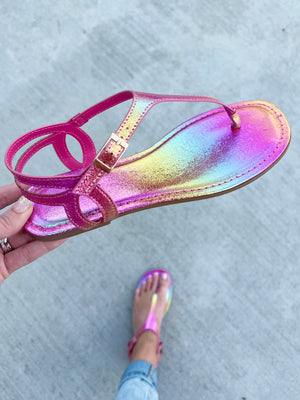 Give It A Shot Sandal in Pink