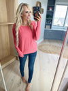 Fire Starter Sweater in Coral