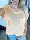 Middle Child Sweater Knit Short Sleeve Top (Multiple Colors)