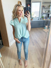 Yearning For You Lace Detailed Top in Mint