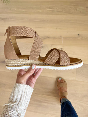Very G Stick To It Sandals in Tan