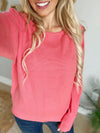 Fire Starter Sweater in Coral