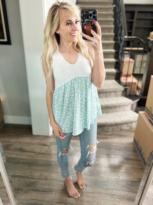 Whoopsie Daisy Floral Peplum