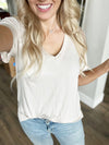 Always Encouraged Basic V-Neck Short Sleeve (Multiple Colors)