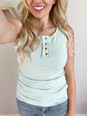 How it Is Henley Tank Top (New Multiple Colors)