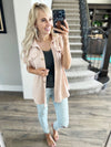 Somebody Tell Me Short Sleeve Button Up in Cream