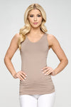 Constant Contact Reversible V or U Neck Seamless Tank (Multiple Colors)
