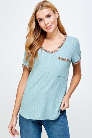 Where to Go Animal Print Top (Multiple Colors) (SALE)