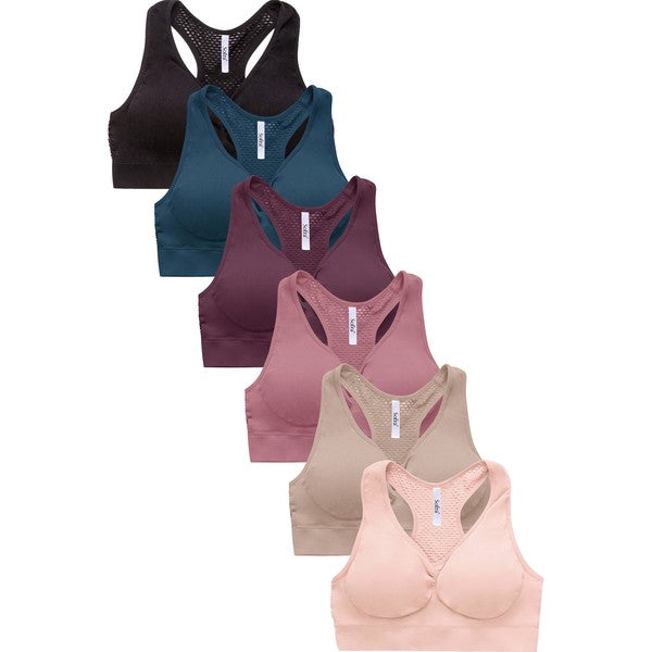 Time to Go Laser Cut Sports Bra (Multiple Colors)