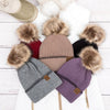 CC Solid Accent Cuff Fur Pom Beanie (Multiple Colors)