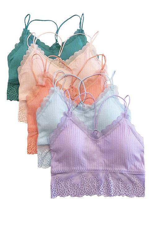 Where to Go Ribbed Bralette (Multiple Colors)
