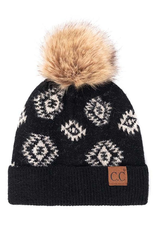Come Over Here Aztec Beanie (Multiple Colors)