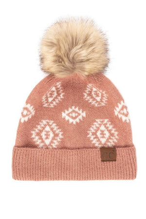 Come Over Here Aztec Beanie (Multiple Colors)