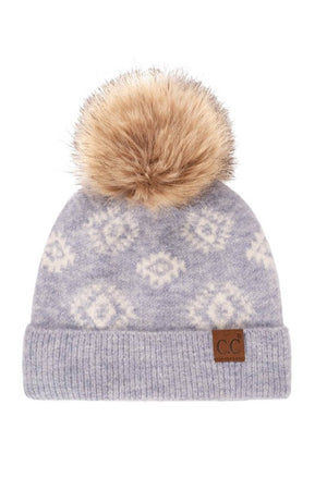 Come Over Here Aztec Beanie (Multiple Colors)