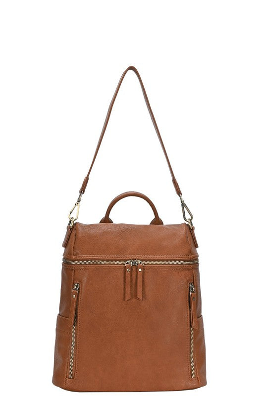 In My Head Backpack in Caramel