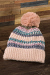 Who Knew Shimmery Striped Multicolored Beanie