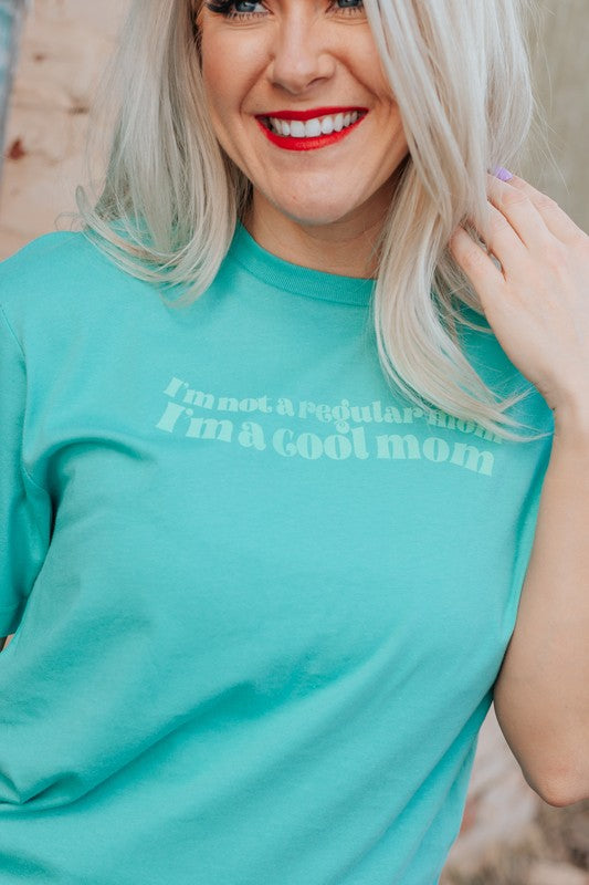 Cool Mom Graphic Tee in Teal (SALE)