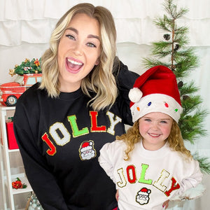 Jolly Santa Ideal Chenille Sweatshirt