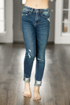 Vervet Extended High Rise Distressed Jeans (SALE)