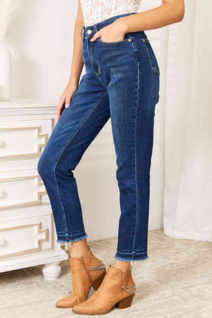 Judy Blue Made For This Release Hem Slit Jeans