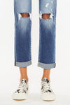 Kancan Let's Roll High Rise Cropped Straight Jeans