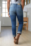 Artemis High Rise Distressed Straight Jeans