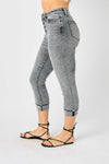 Judy Blue Button Fly High Rise Cuffed Capris