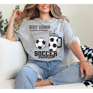 Stressed Soccer Mama Graphic Tee