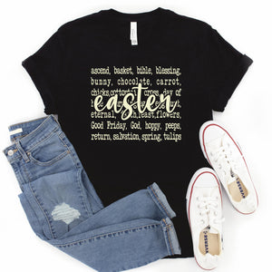 Easter Words Graphic Tee