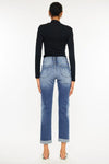 Kancan Let's Roll High Rise Cropped Straight Jeans