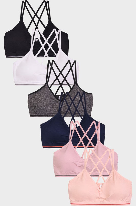 Leaving You Behind Criss Cross Bralette (Multiple Colors)