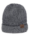 CC Fuzzy Two Tone Beanie (Multiple Colors)