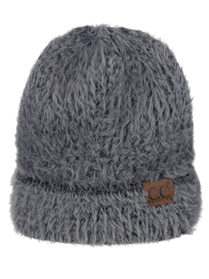CC Fuzzy Two Tone Beanie (Multiple Colors)