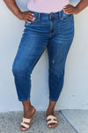 Judy Blue Mid Rise Cropped Jeans