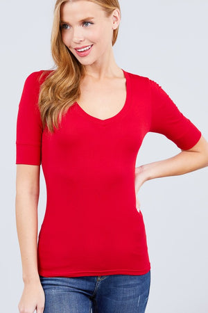 **Deal of the Day** Going In Half-Sleeve Top (Multiple Colors)