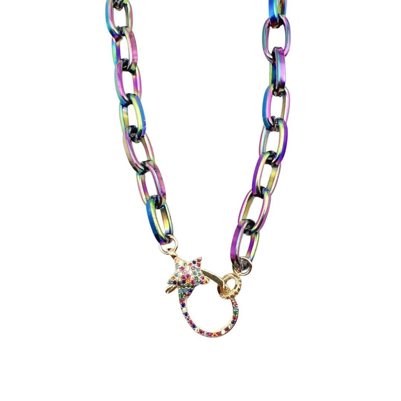 Treasure Jewels Dazzling Star Clip Necklace