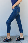 Judy Blue Mid Rise Cropped Jeans