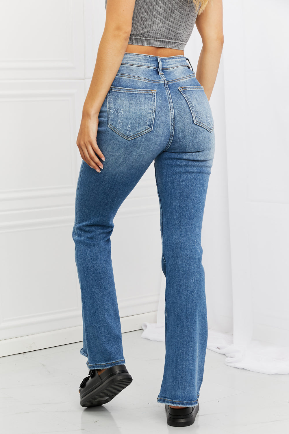 Risen Stronger Together High Rise Flare Jeans