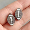 Sports Painted Wood Stud Earrings