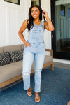 Judy Blue Distressed Straight Leg Overalls